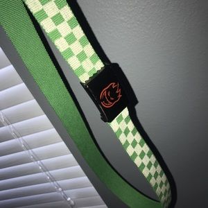 Vintage Spitfire checkered buckle belt